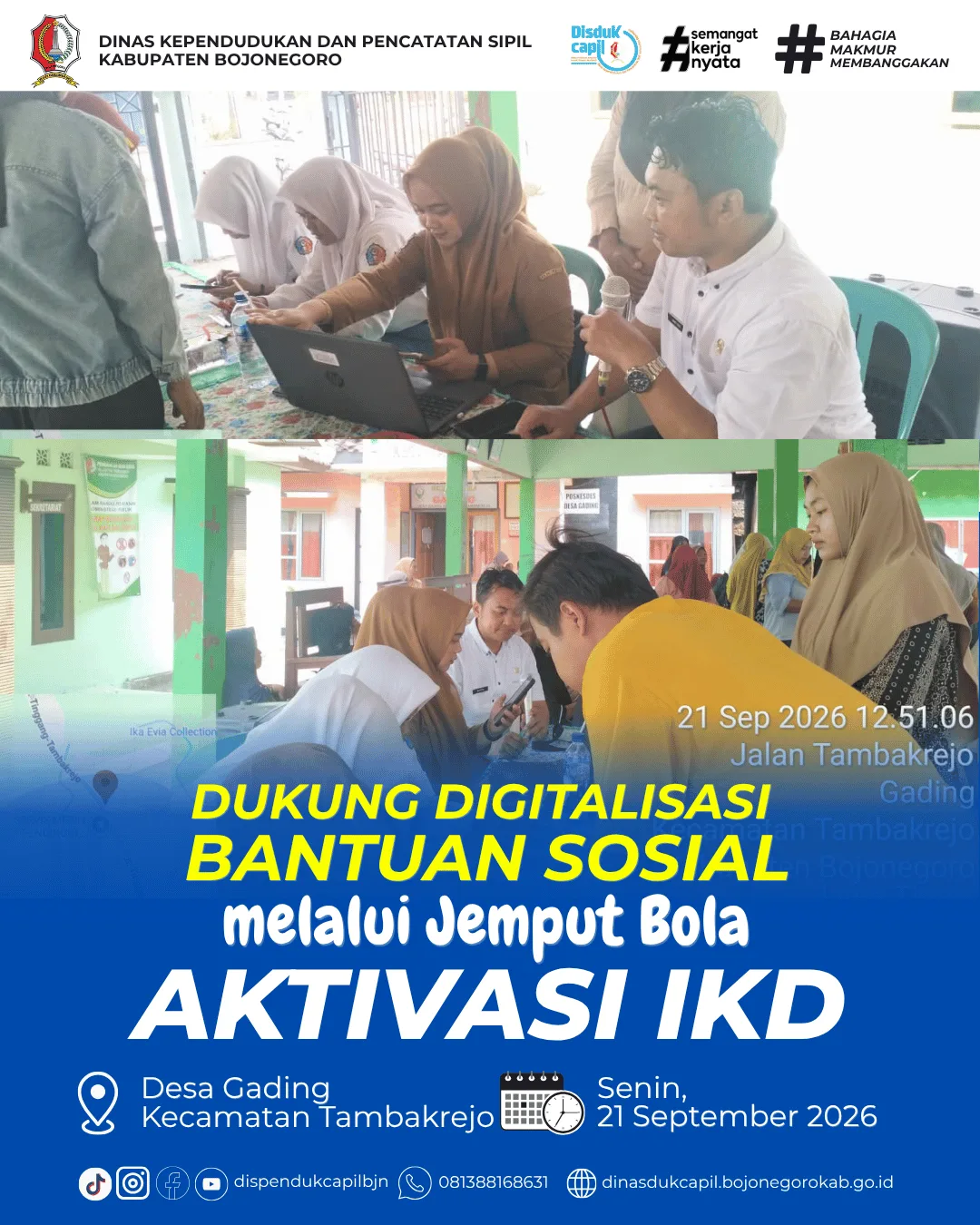 Dari Desa untuk Digitalisasi: Dukcapil Jemput Bola Aktivasi IKD di Gading
