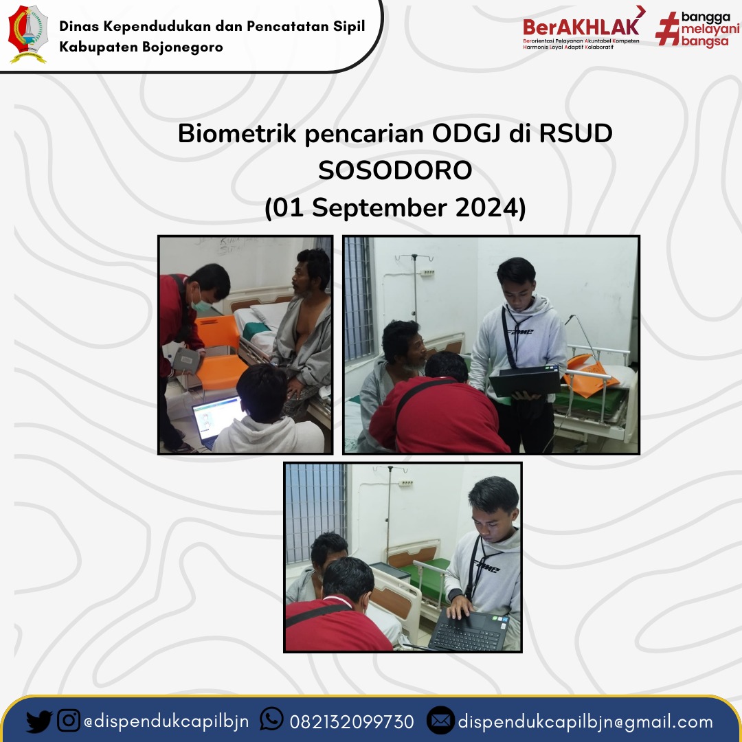 Biometrik Pencarian ODGJ di RSUD SOSODORO DJATIKOESOEMO