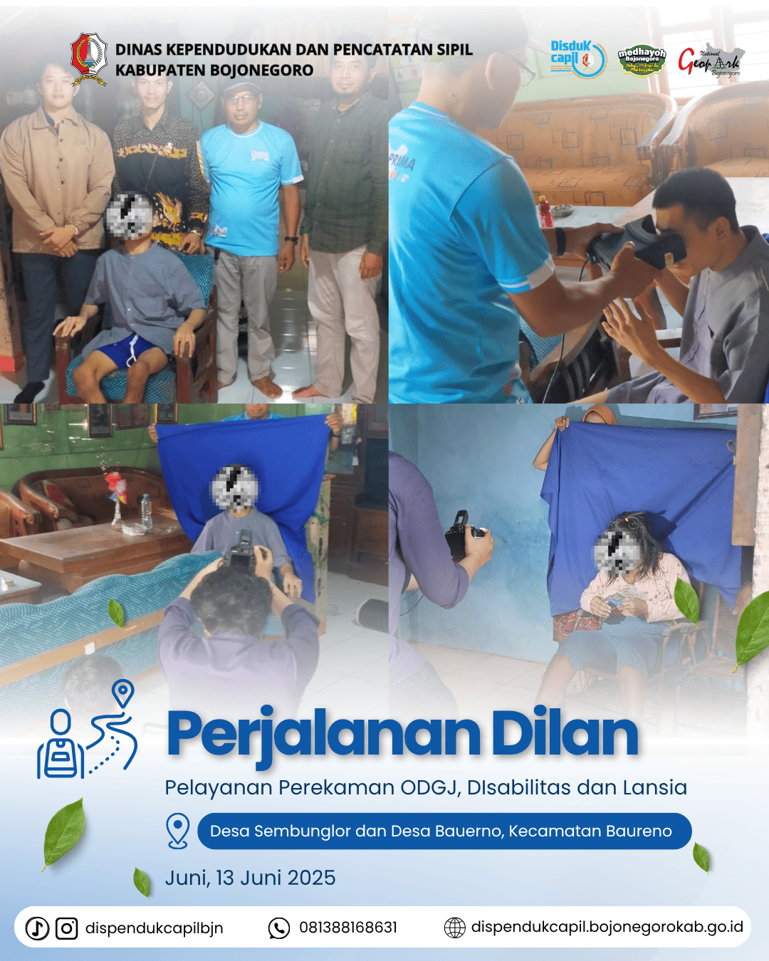 Perjalanan Dilan (Pelayanan Perekaman ODGJ, Disabilitas dan Lansia) di Kec Kanor