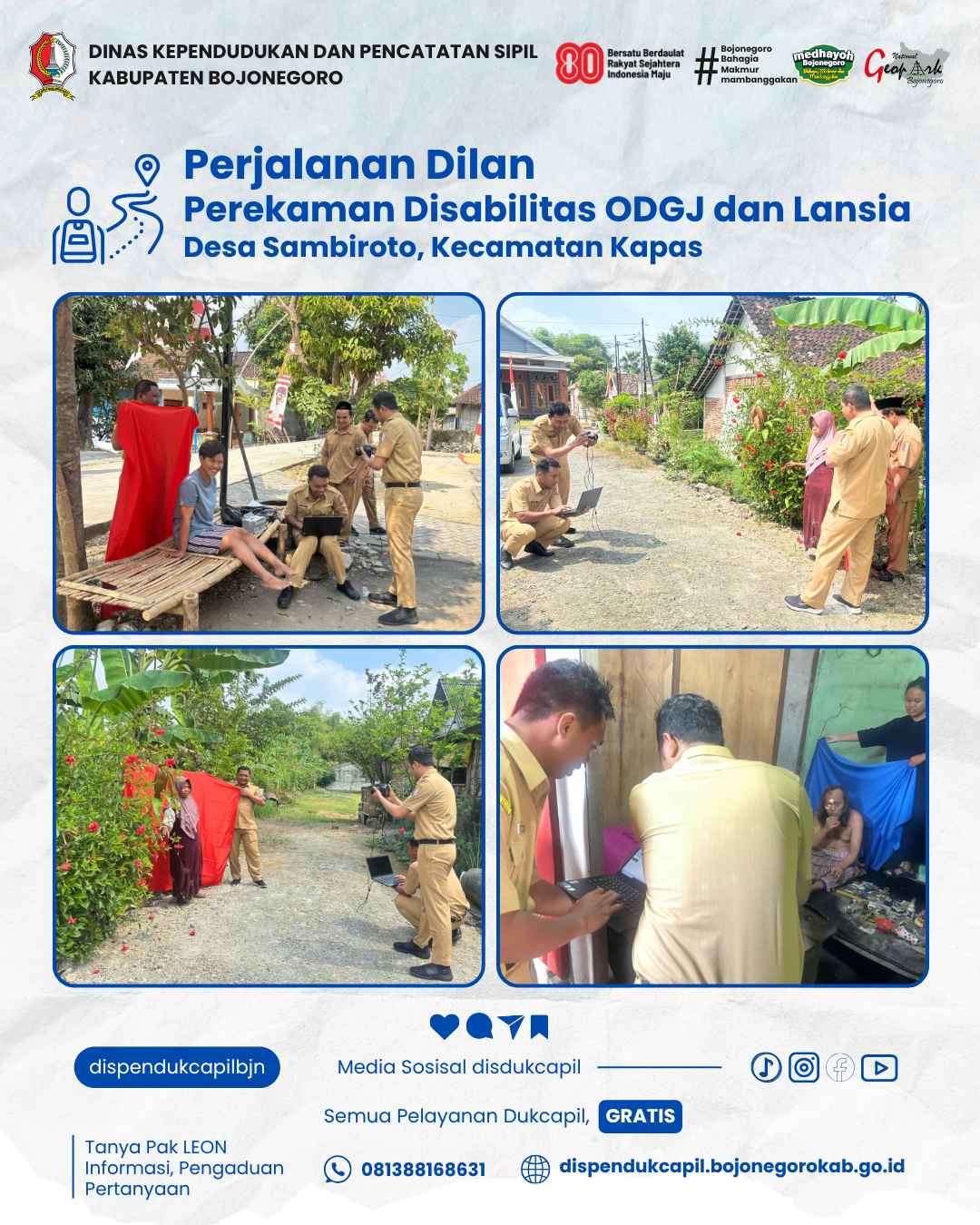 ODGJ dan Disabilitas di Desa Sambiroto Dapatkan Layanan Perekaman KTP-el