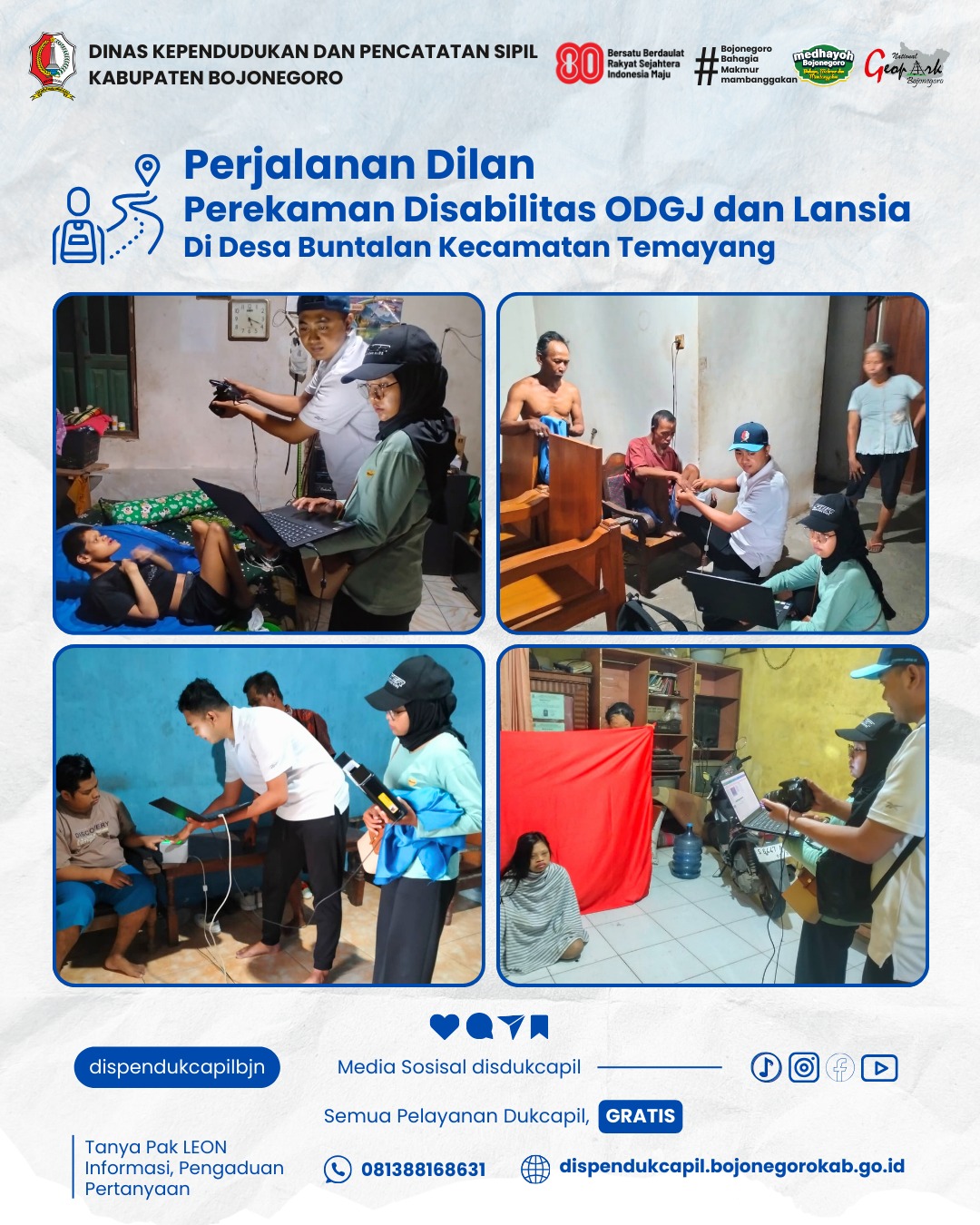 Mudah, Cepat, Dekat: Pelayanan Adminduk Lansia dan Disabilitas di Buntalan Kec. Temayang”
