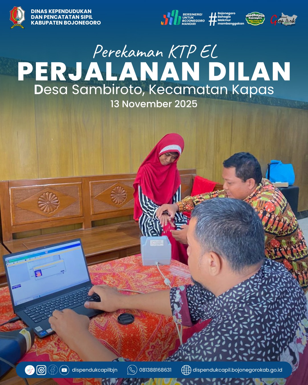 Jemput Bola Penduduk rentan adminduk di Kecamatan Kapas