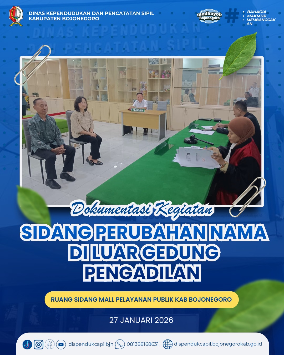 Sidang Perubahan Nama Digelar di Luar Gedung Pengadilan, Permudah Akses Layanan Masyarakat