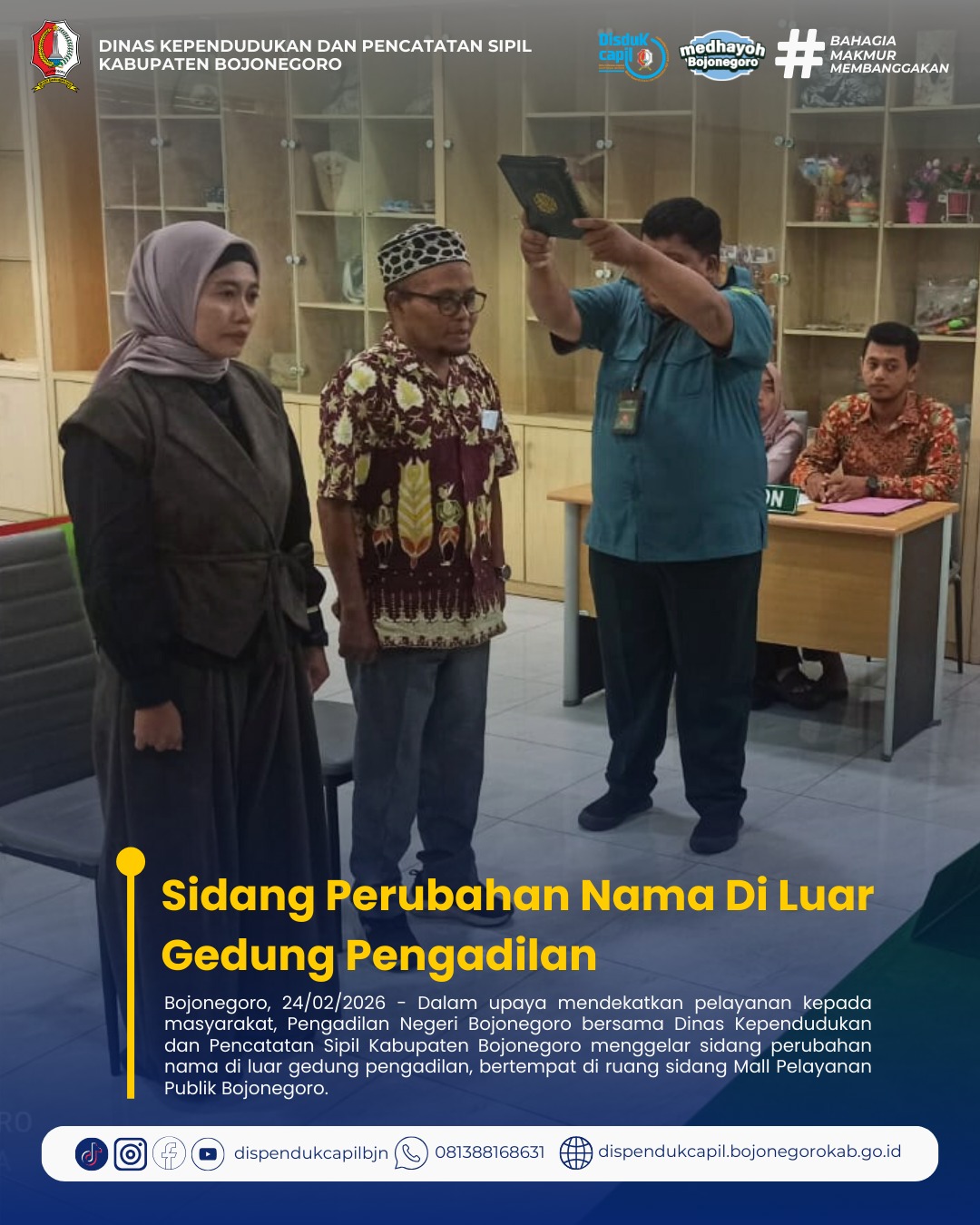 Sidang Perubahan Nama Digelar di Luar Gedung Pengadilan, Permudah Layanan Masyarakat