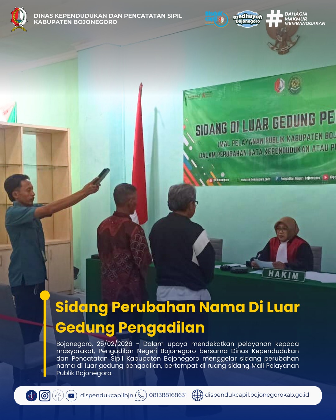 Sidang Perubahan Nama di Mal Pelayanan Publik Bojonegoro