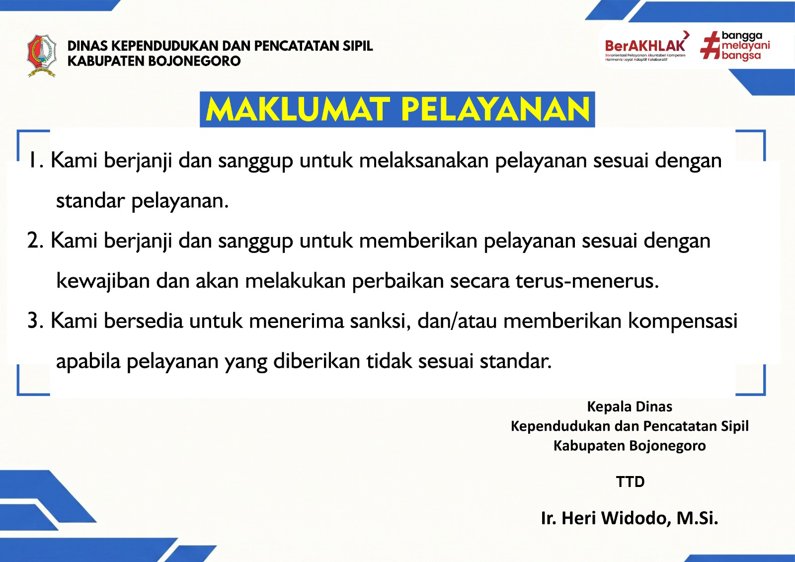 Maklumat Pelayanan